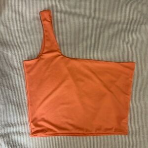 Neon One Shoulder Crop